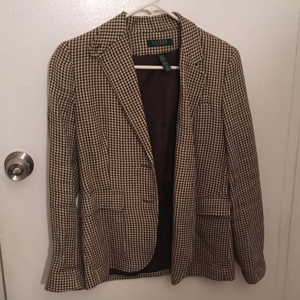 Ralph Lauren Blazer in brown houndstooth